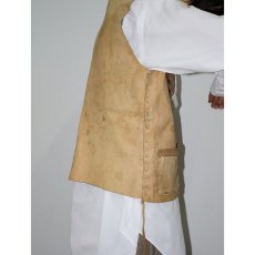 画像3: VINTAGE ハンドメイド レースアップレザーベスト (3)