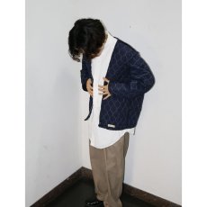 画像2: 70〜80's Topps USA製 キルティングライナージャケット NAVY XL (2)