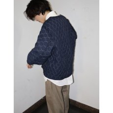 画像1: 70〜80's Topps USA製 キルティングライナージャケット NAVY XL (1)