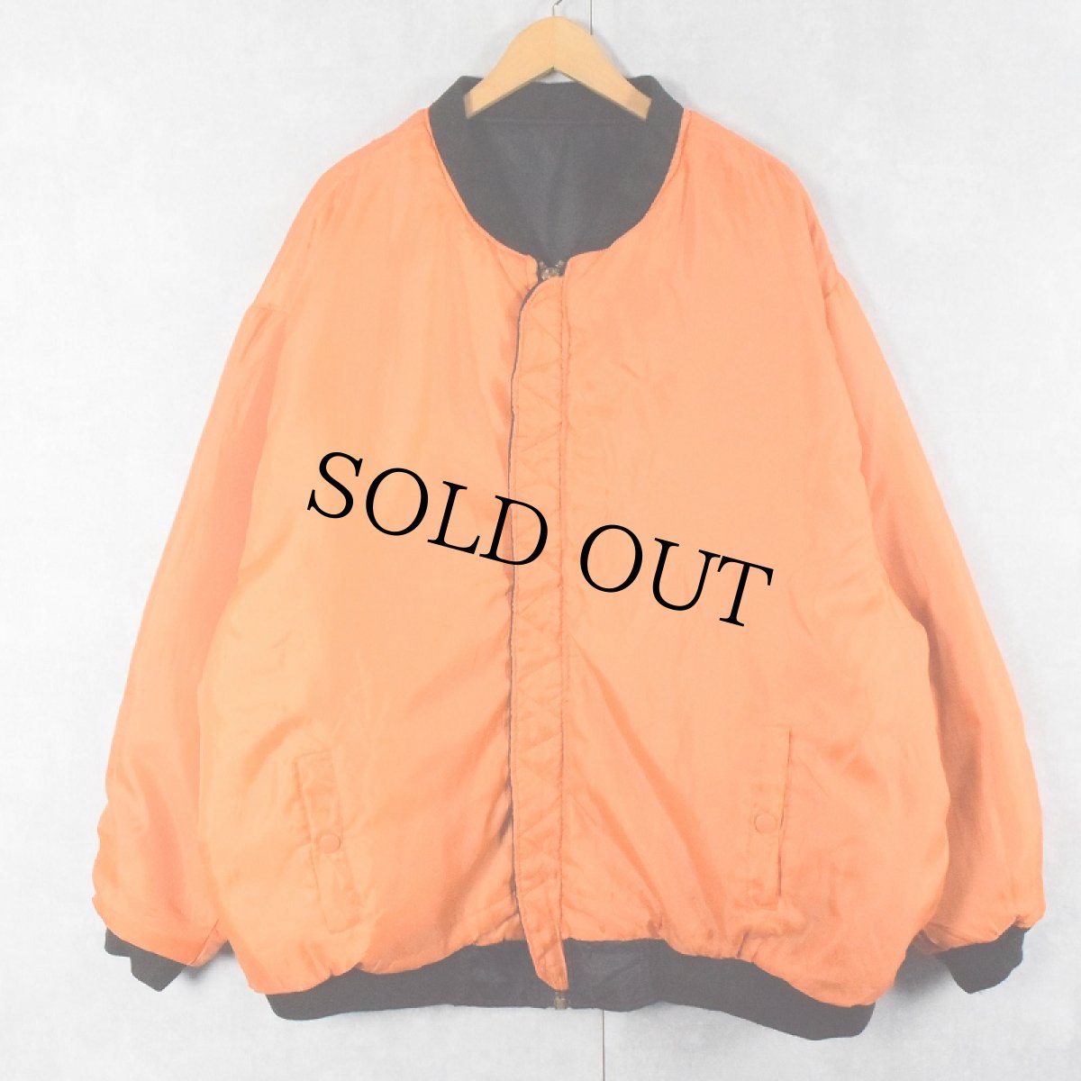 画像3: 民間品 K SPORTS "MA-1 TYPE" フライトジャケット BLACK 3XL (3)