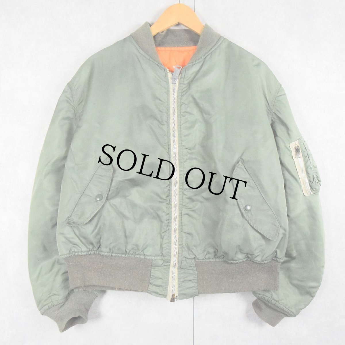 画像3: 民間品 ALPHA INDUSTRIES "MA-1 TYPE" フライトジャケット XL (3)