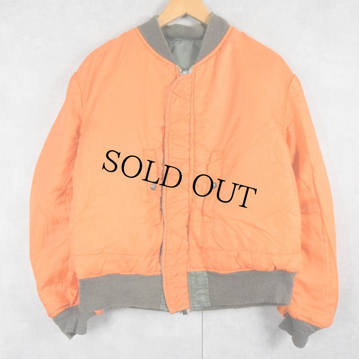 画像4: 民間品 ALPHA INDUSTRIES "MA-1 TYPE" フライトジャケット XL (4)