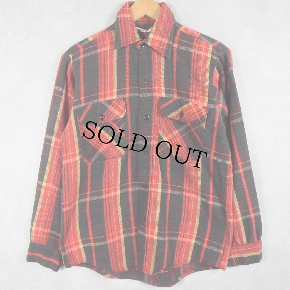 画像1: 70〜80's CLYDESDALE チェック柄 ヘビーネルシャツ (1)