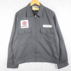 画像1: 60〜70's WORK WEAR USA製 ロゴワッペン付き ワークジャケット M (1)