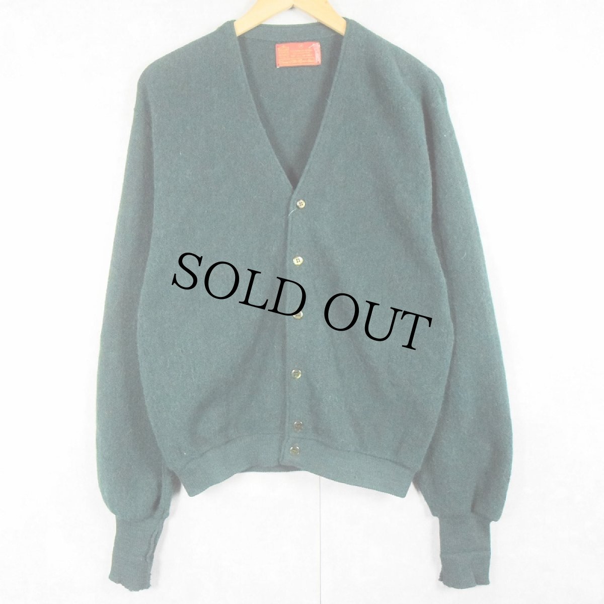 画像1: 【SALE】 60〜70's Sears KINGS ROAD アルパカニットカーディガン M (1)
