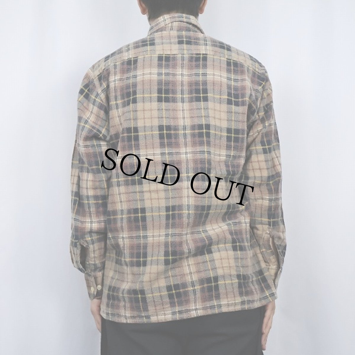 画像3: 80's SAUGATUCK チェック柄 プリントネルシャツ M (3)