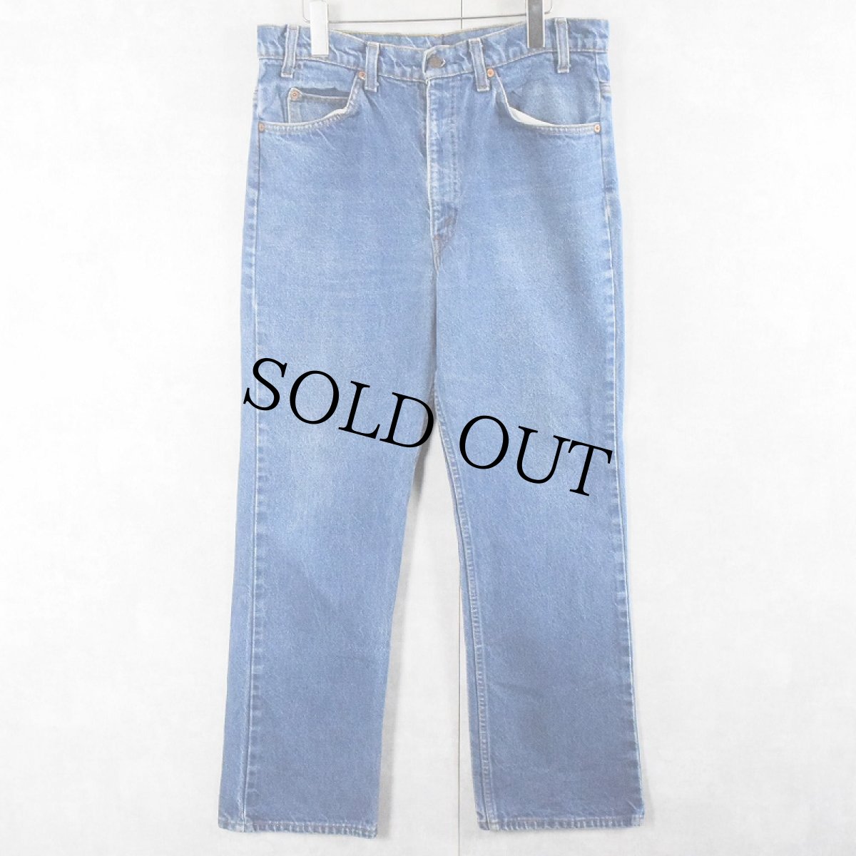 画像1: 80's Levi's 517 オレンジタブ ブーツカットデニムパンツ W34 (1)