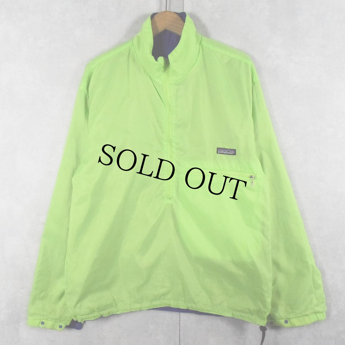 画像2: 90's Patagonia USA製 パッカブル リバーシブル ナイロンプルオーバージャケット M (2)