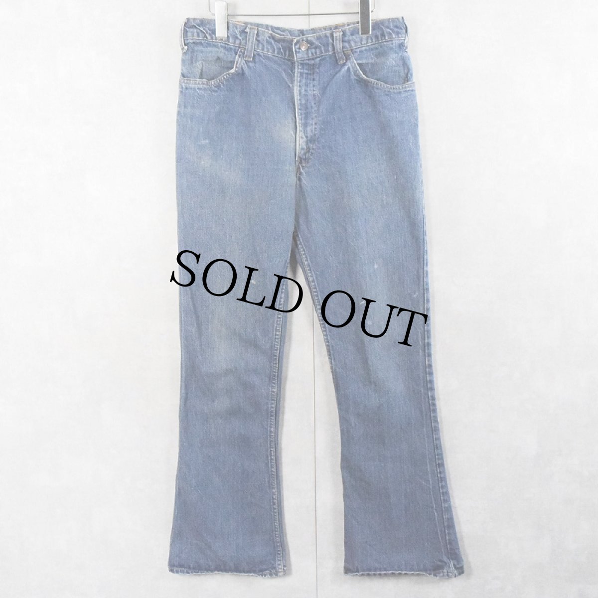 画像3: 70's Levi's 646 オレンジタブ ベルボトムデニムパンツ W32 (3)