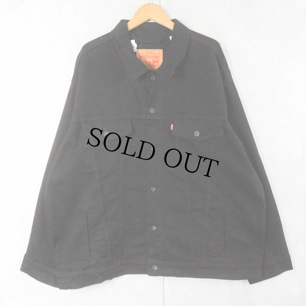 画像1: Levi's ブラックデニムジャケット BLACK 3XL (1)