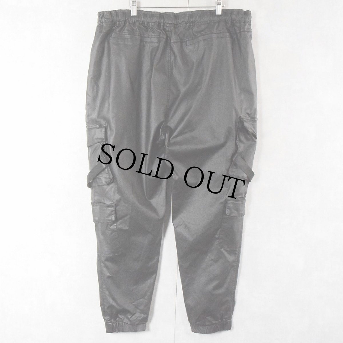 画像2: FASHION NOVA レーヨン混 ストレッチ イージーカーゴパンツ BLACK 3X (2)