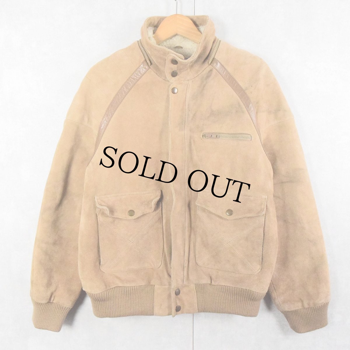画像1: 90's Wilsons ボアライナー スエードレザージャケット SIZE40 (1)