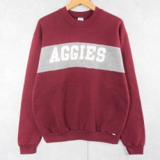 画像1: 80's RUSSELL ATHLETIC USA製 "AGGIES" プリントスウェット L (1)