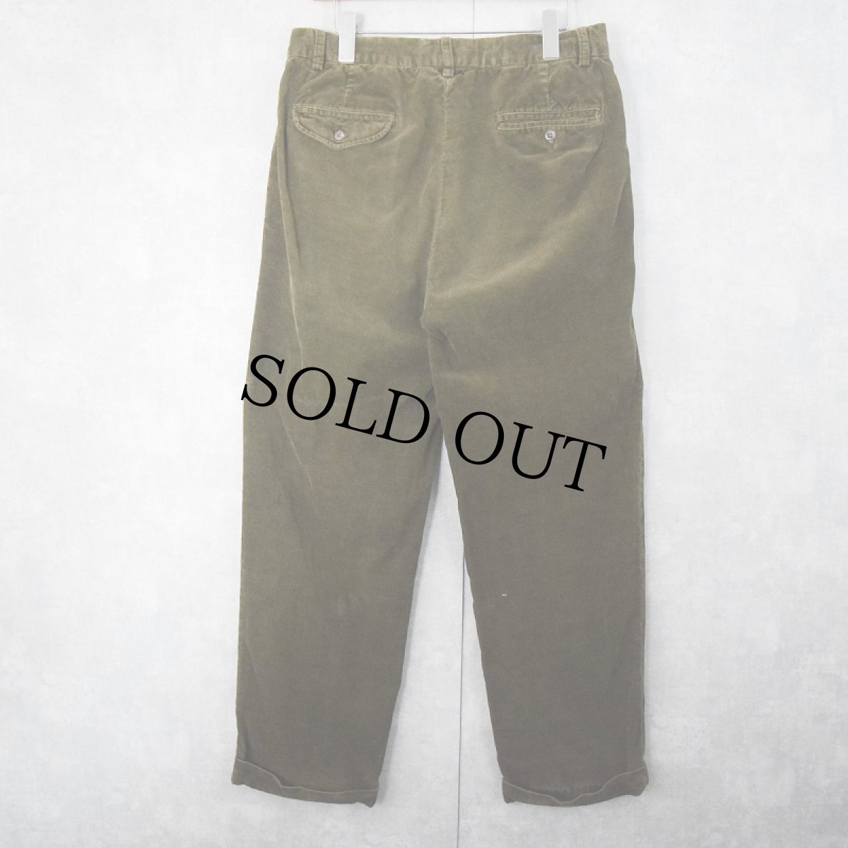 画像2: POLO Ralph Lauren "HAMMOND PANT" 2タック コーデュロイパンツ BROWN W32 (2)