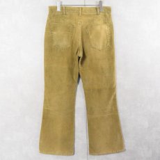 画像2: 70's LEVI'S BIGE 646 コーデュロイ フレアパンツ W33 (2)