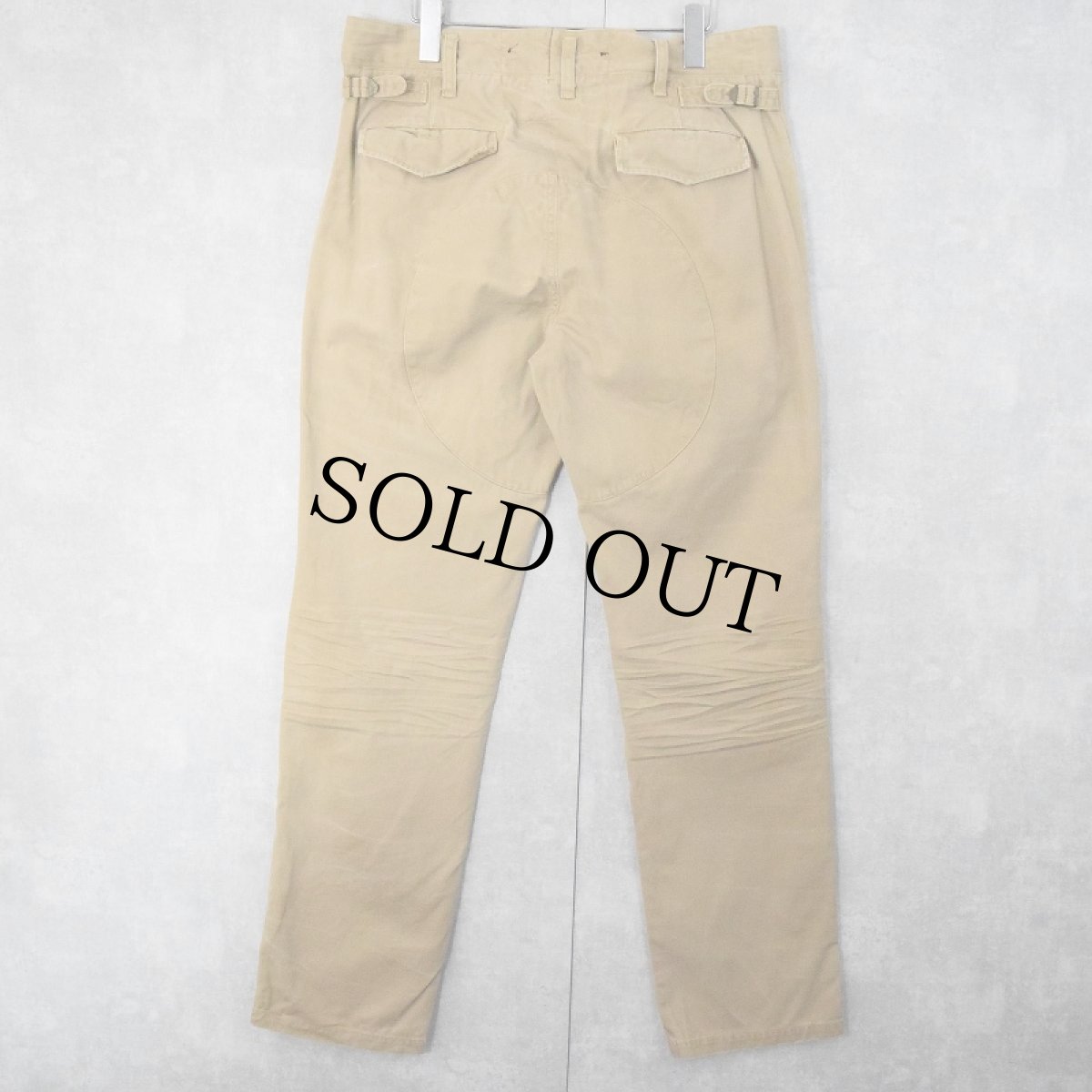 画像4: POLO Ralph Lauren "SLIM GI FIT" British Army Type コットントラウザーズ W36 (4)