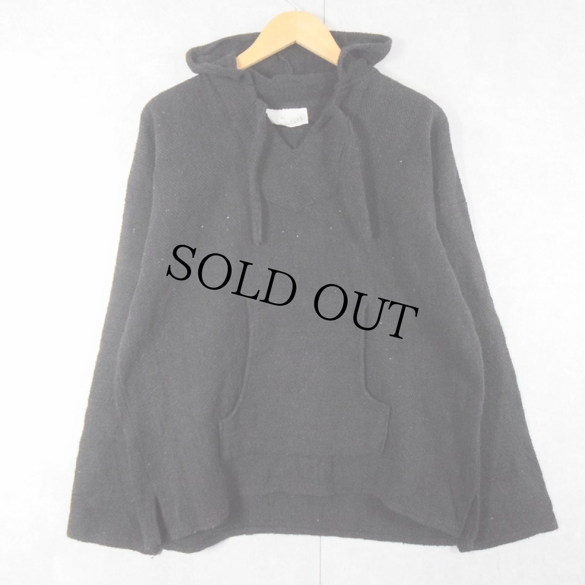 画像2: SALGADO 民族柄 メキシカンパーカー BLACK XL (2)