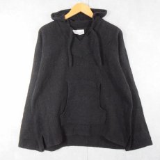 画像2: SALGADO 民族柄 メキシカンパーカー BLACK XL (2)