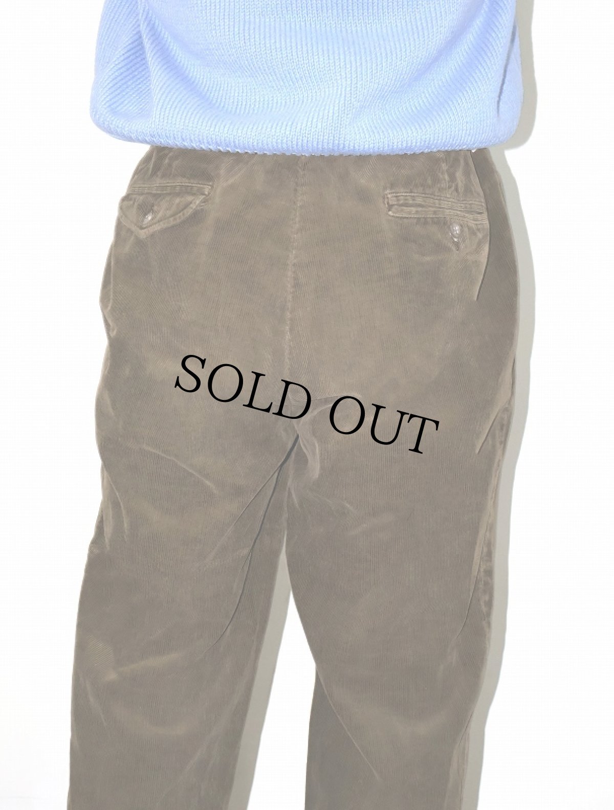 画像3: POLO Ralph Lauren "HAMMOND PANT" 2タック コーデュロイパンツ BROWN W32 (3)