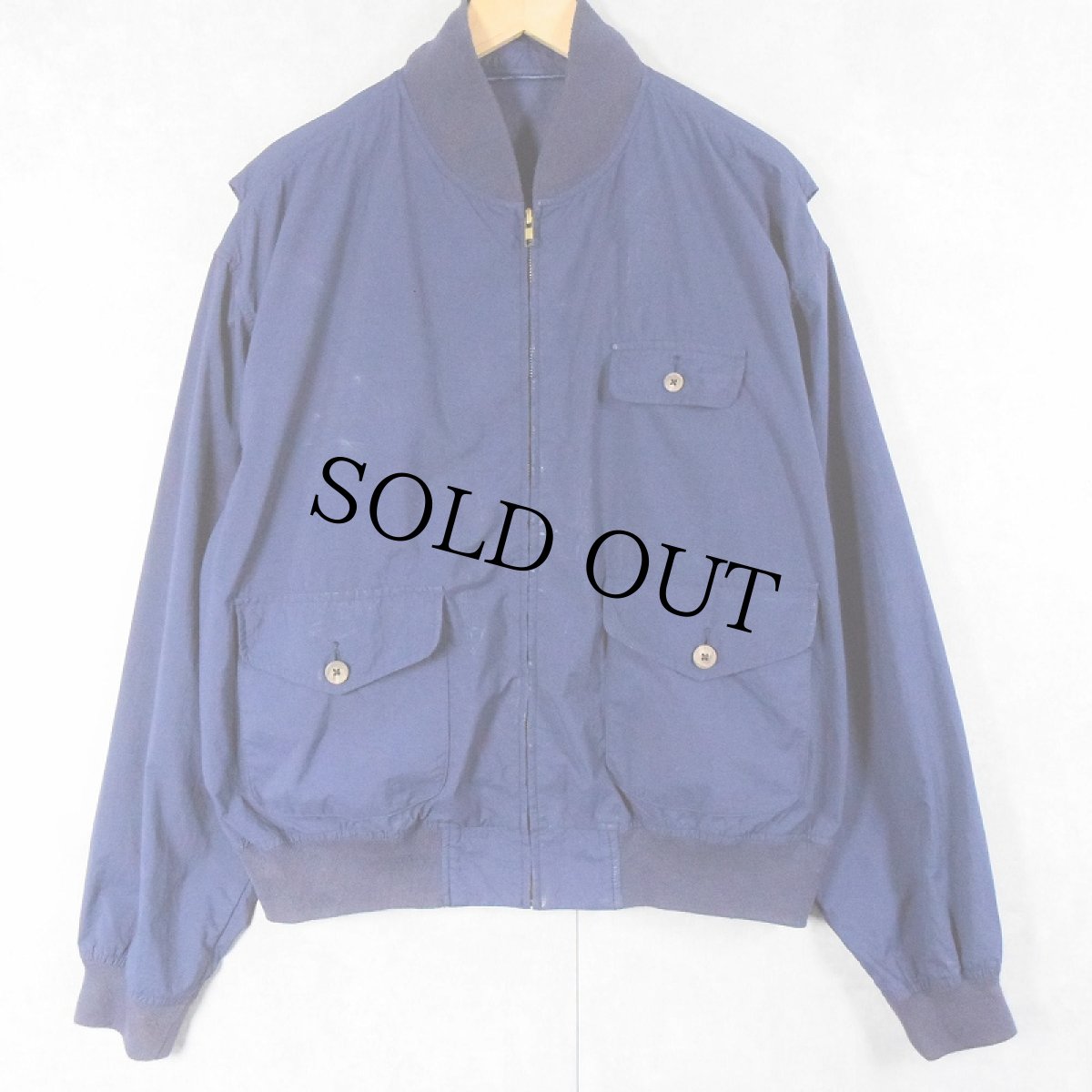 画像2: 90's POLO Ralph Lauren ナイロンボンバージャケット NAVY L (2)