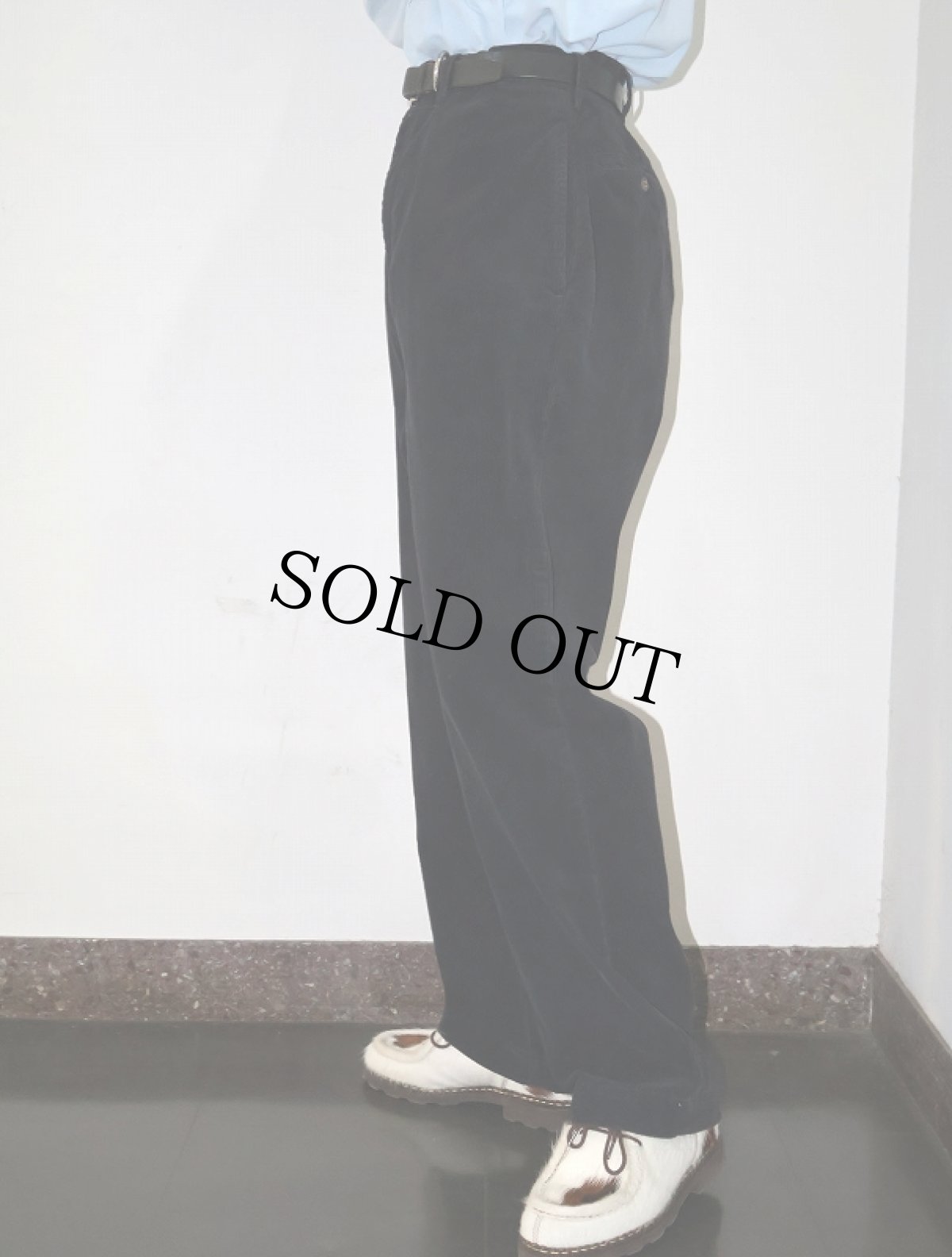 画像3: 90's POLO Ralph Lauren "PHILIP PANT" コーデュロイパンツ NAVY W35 (3)