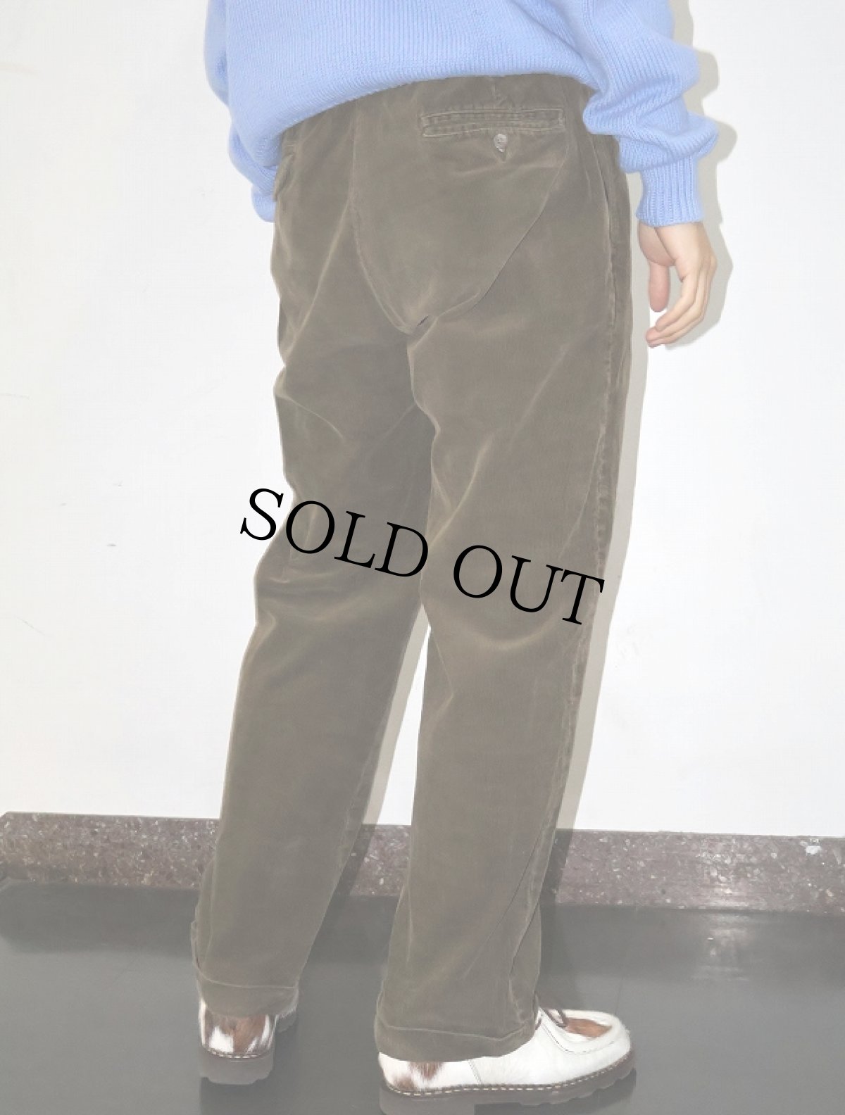画像5: POLO Ralph Lauren "HAMMOND PANT" 2タック コーデュロイパンツ BROWN W32 (5)