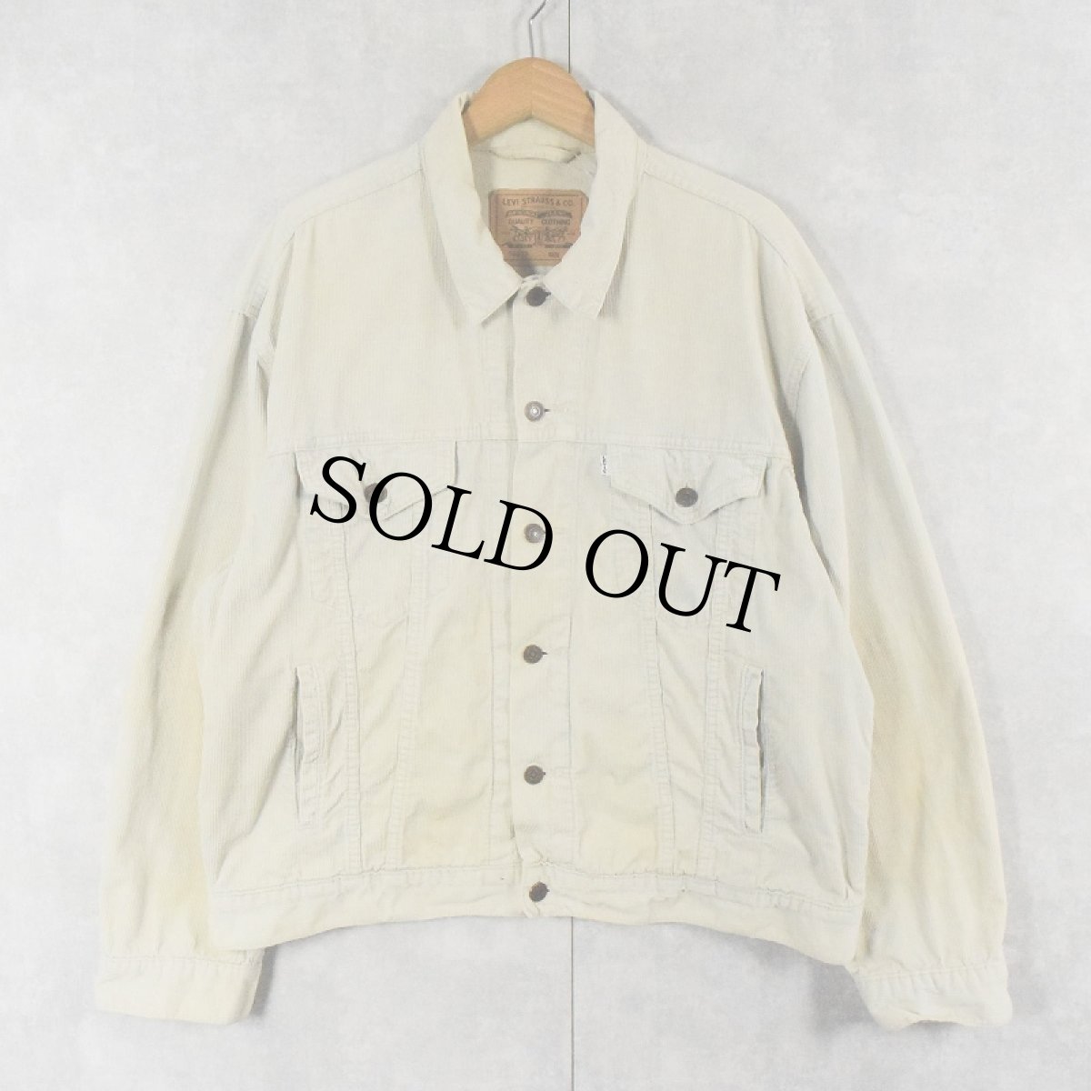 画像2: 90's Levi's 70503 コーデュロイジャケット XL (2)