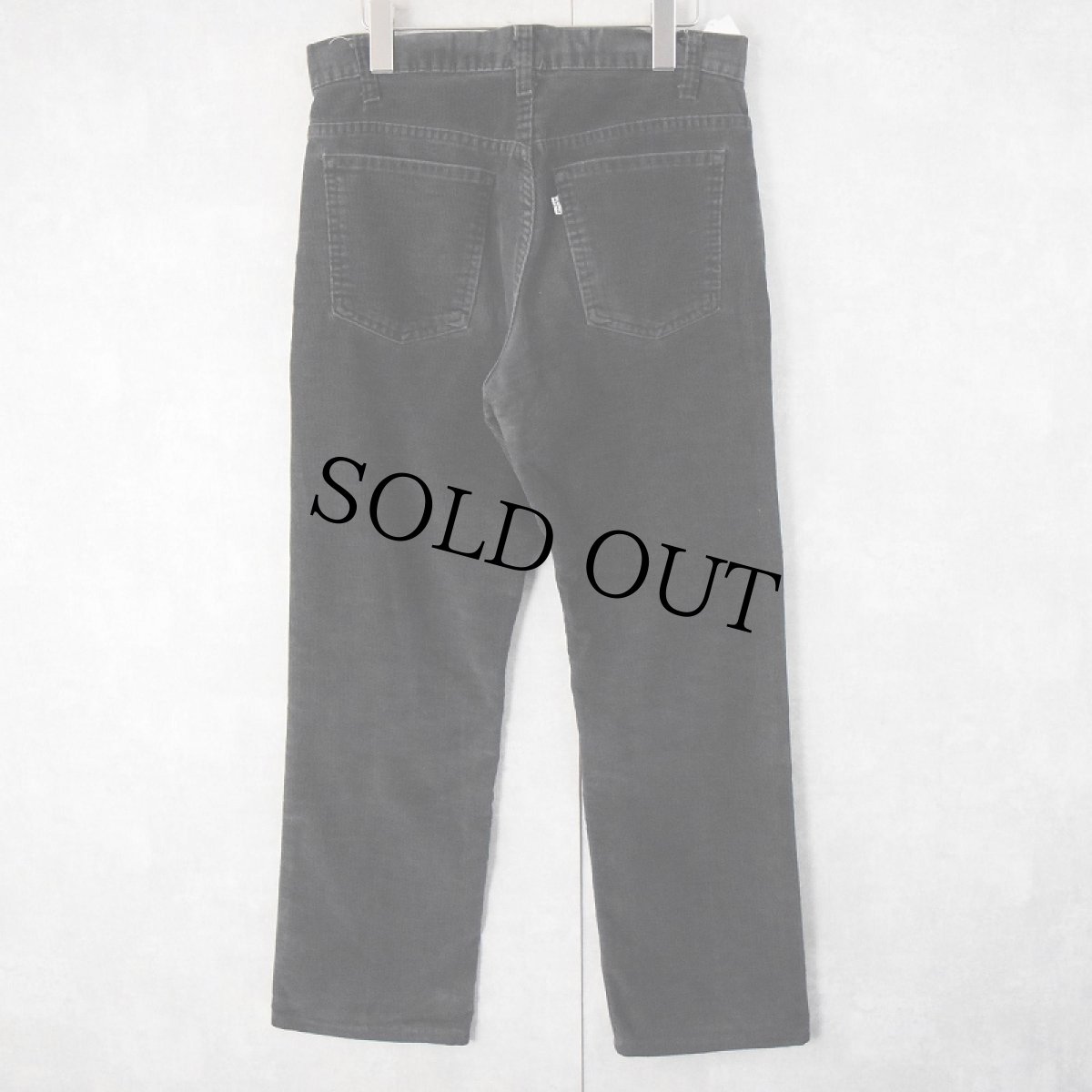 画像2: 80's  Levi's 519 コーデュロイパンツ BLACK W32 (2)