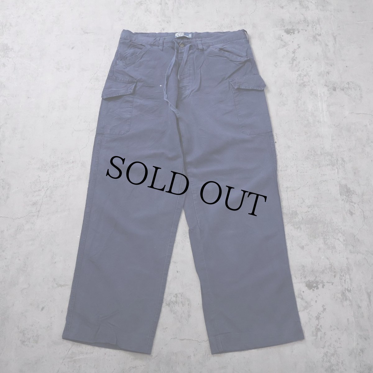 画像1: POLO Ralph Lauren リネン×コットン インディゴカーゴパンツ W20-37 (1)