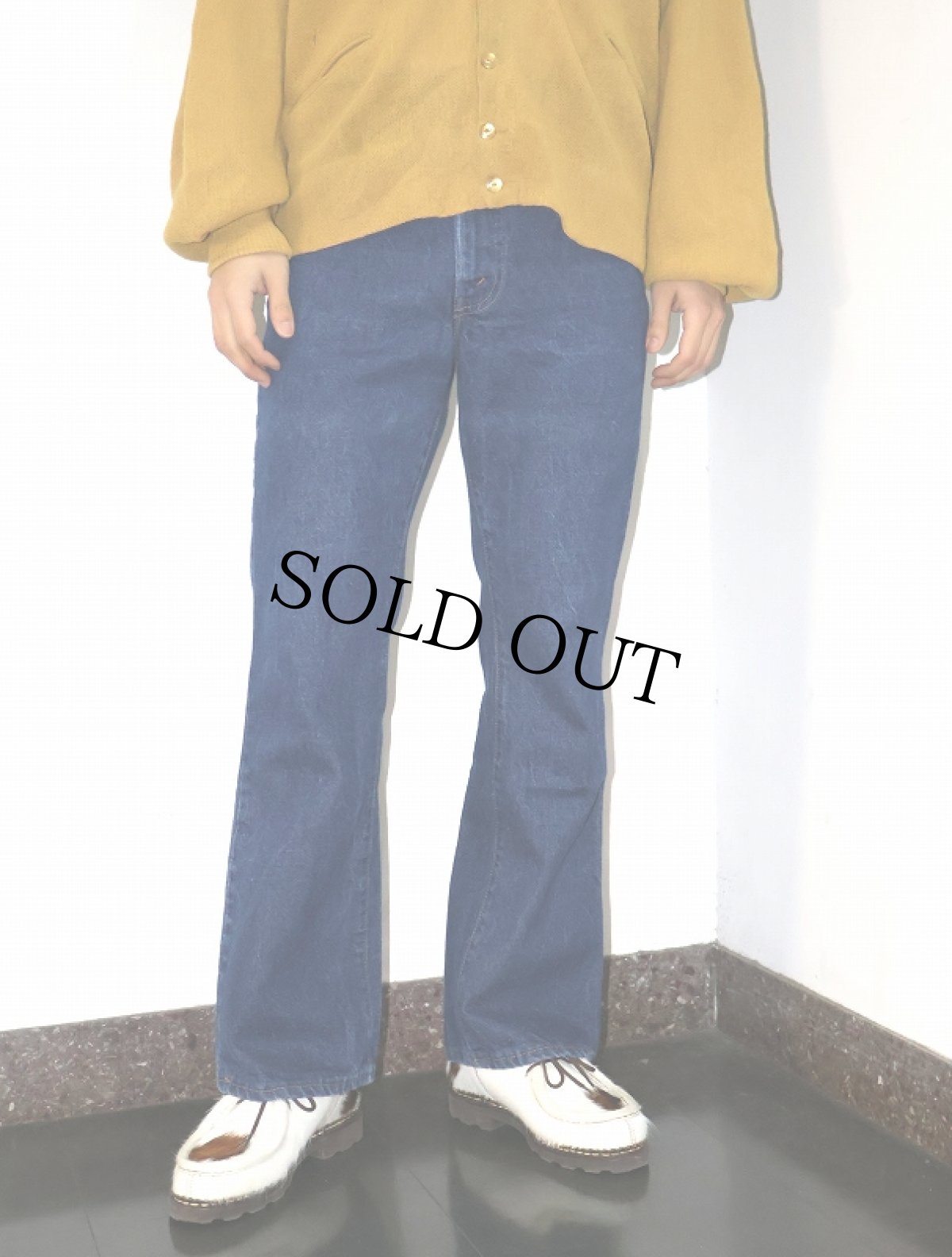 画像3: 80's Levi's 517 USA製 内股シングル ブーツカットデニムパンツ W31 (3)