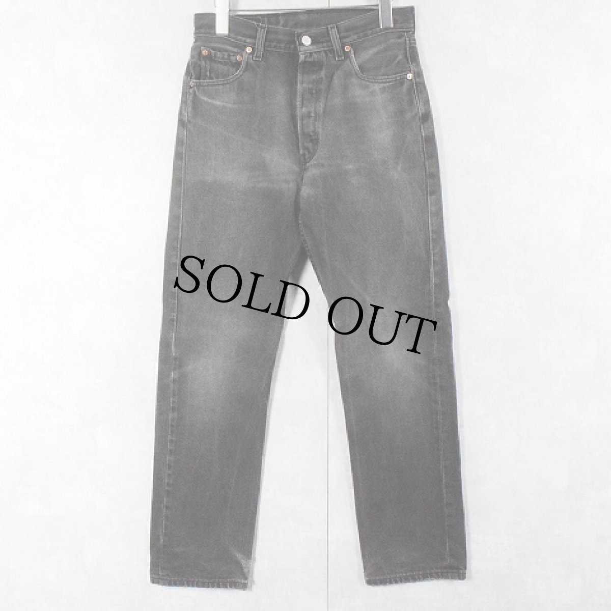 画像1: 2000's Levi's 501 CANADA製 "サルファブラック" ブラックデニムパンツ W30 (1)