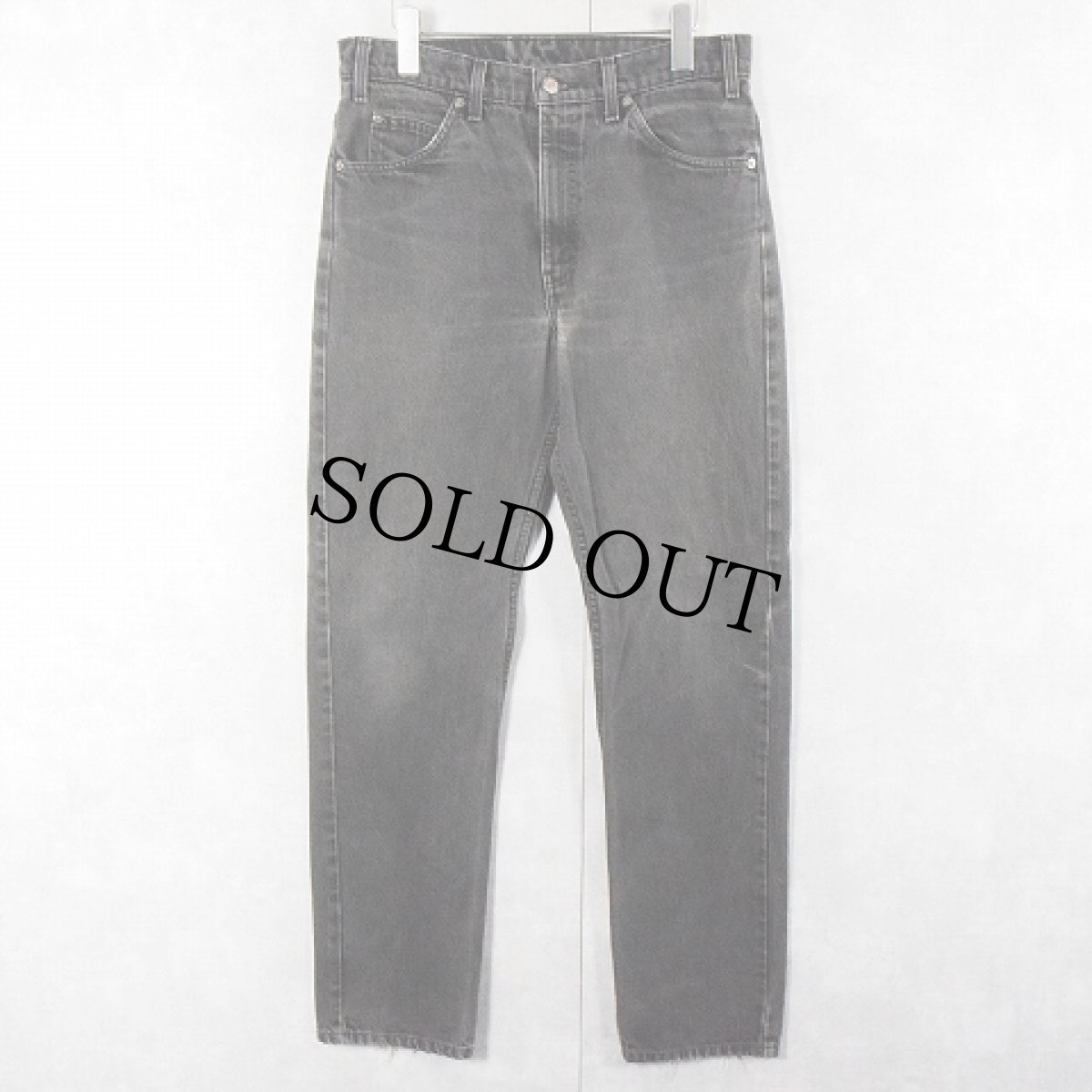 画像1: 90's Levi's 501 REGULAR FIT STRAIGHT LEG "サルファブラック" ブラックデニムパンツ W31 (1)