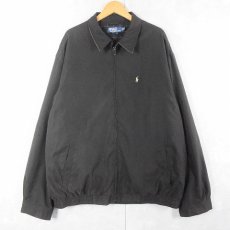 画像1: POLO Ralph Lauren ロゴ刺繍 スイングトップ BLACK 2LT (1)