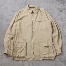 画像1: 90's POLO Ralph Lauren レーヨンギャバジンジャケット L (1)