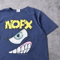画像1: 90's NOFX USA製 "MONS TOUR" パンクロックバンド ツアープリントTシャツ XL (1)