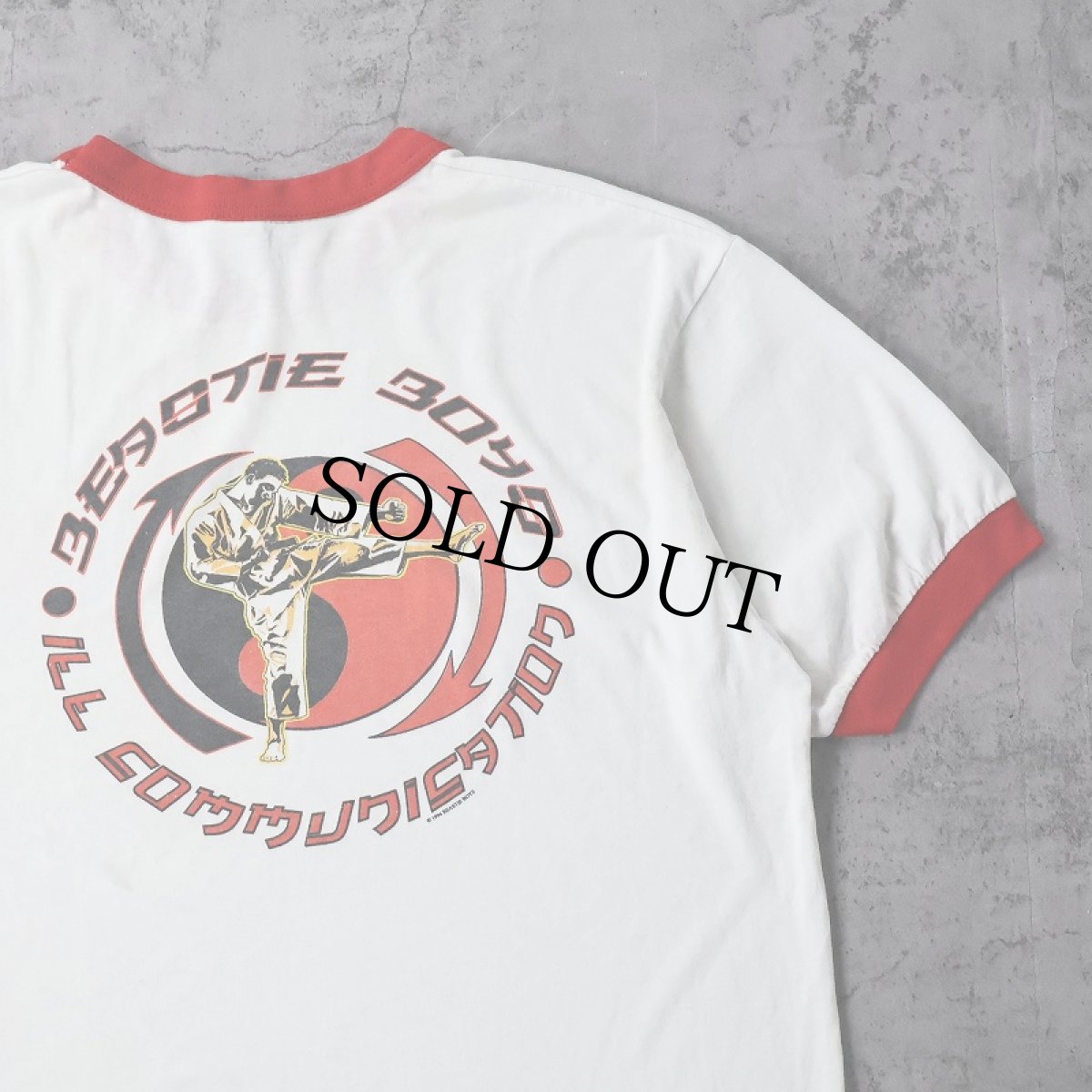 画像1: 90's BEASTIE BOYS USA製 "ILL COMMUNICATION" ヒップホップ リンガーTシャツ XL (1)