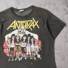 画像1: 80's ANTHRAX "STATE OF EUPHORIA" USA製 ヘヴィメタルバンド ツアーTシャツ BLACK (1)