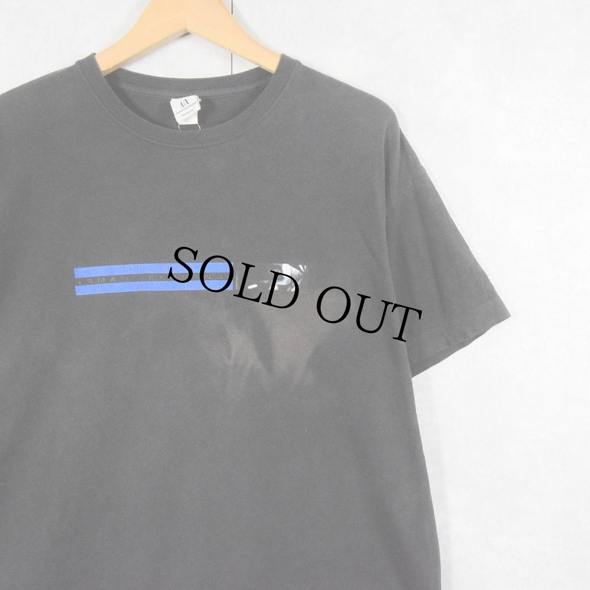画像2: ARMANI EXCHANGE USA製 プリントTシャツ BLACK M (2)