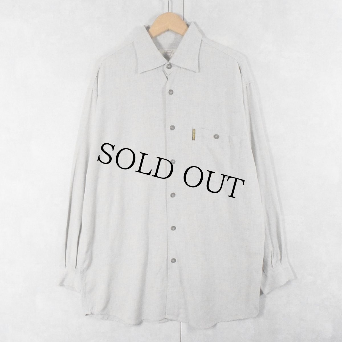 画像2: ARMANI JEANS ITALY製 レーヨンシャツ L (2)