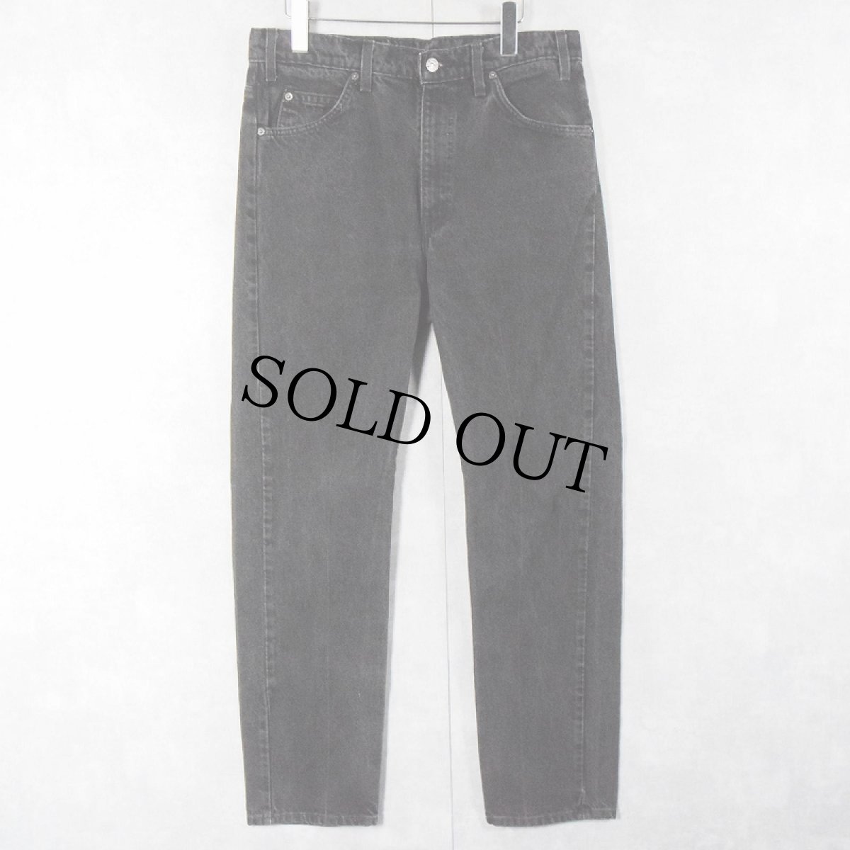 画像1: 90's Levi's 505 "サルファブラック" ブランクタブ ブラックデニムパンツ W33 (1)