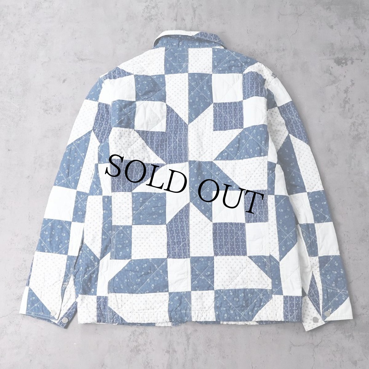 画像2: POLO COUNTRY Ralph Lauren パッチワーク キルティングジャケット M (2)