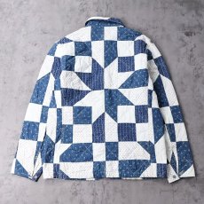 画像2: POLO COUNTRY Ralph Lauren パッチワーク キルティングジャケット M (2)