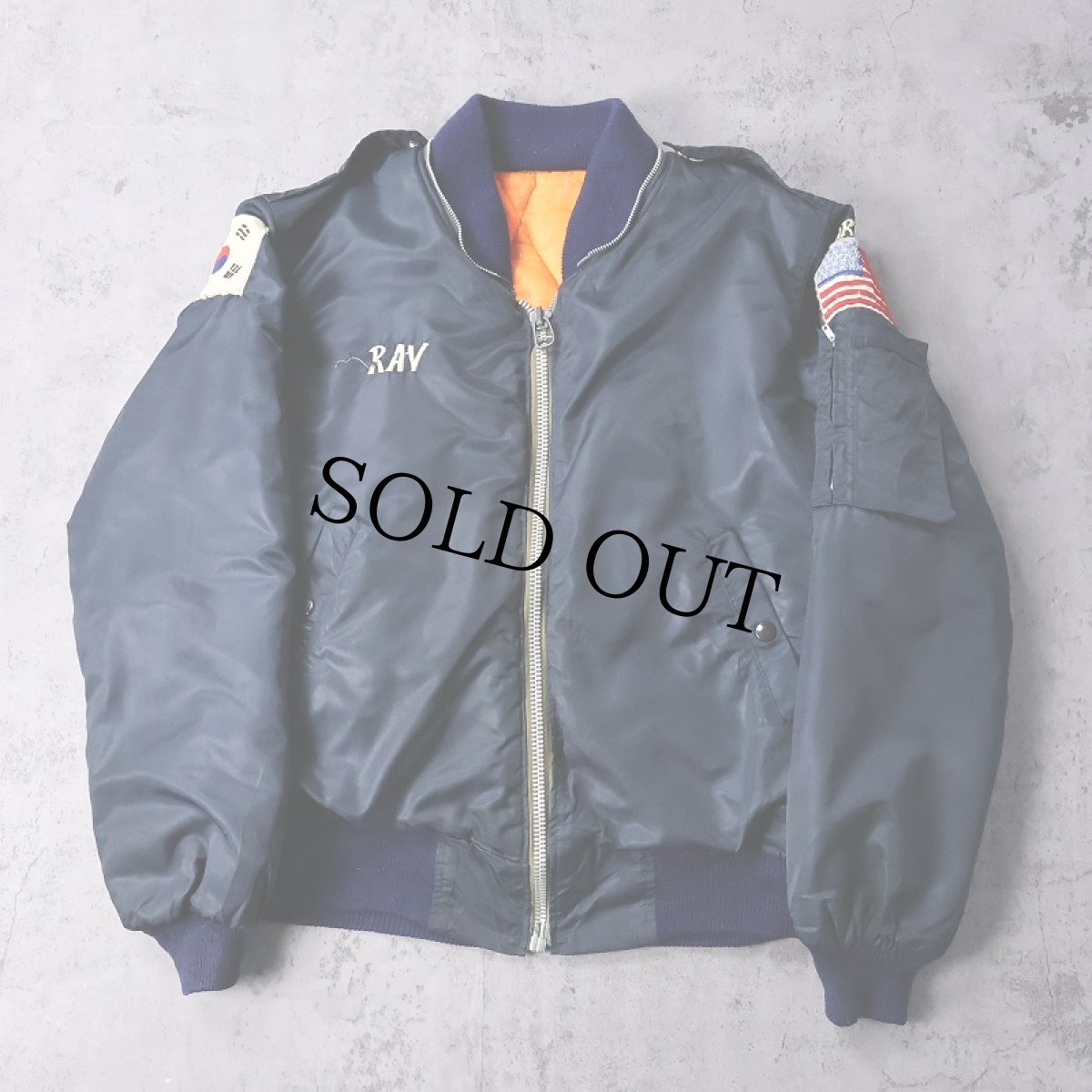 画像2: 70's "KOREA 73-74 TENNESSEE" スーベニアジャケット NAVY (2)