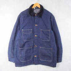 画像1: 70〜80's UNKNOWN ブランケットライナー デニムカバーオール (1)