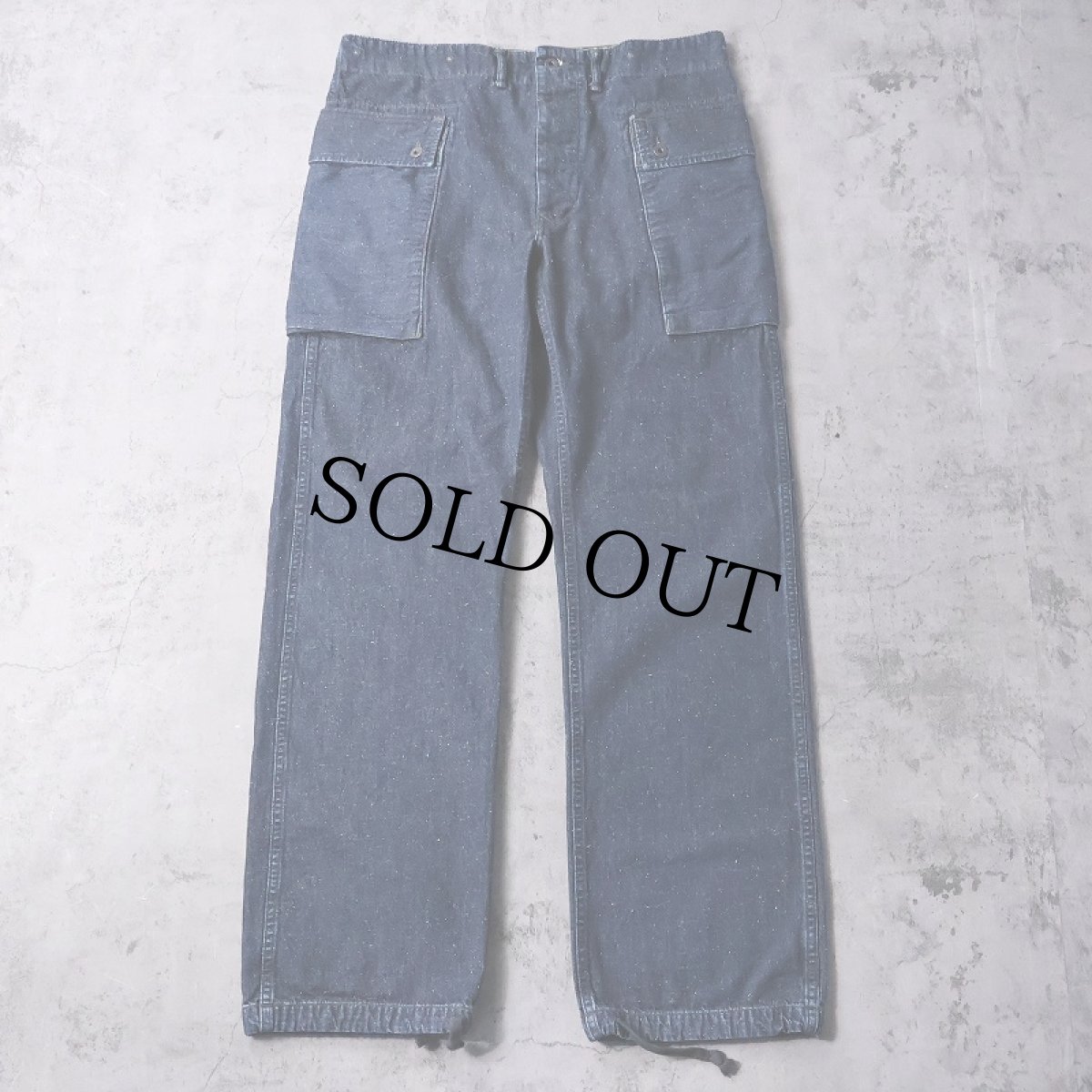 画像1: Ralph Lauren RRL "USMC Monkey Type" デニムカーゴパンツ W36 (1)
