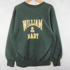 画像1: 90's USA製 REVERE WEAVE TYPE "WILLIAM & MARY" プリントスウェット L (1)