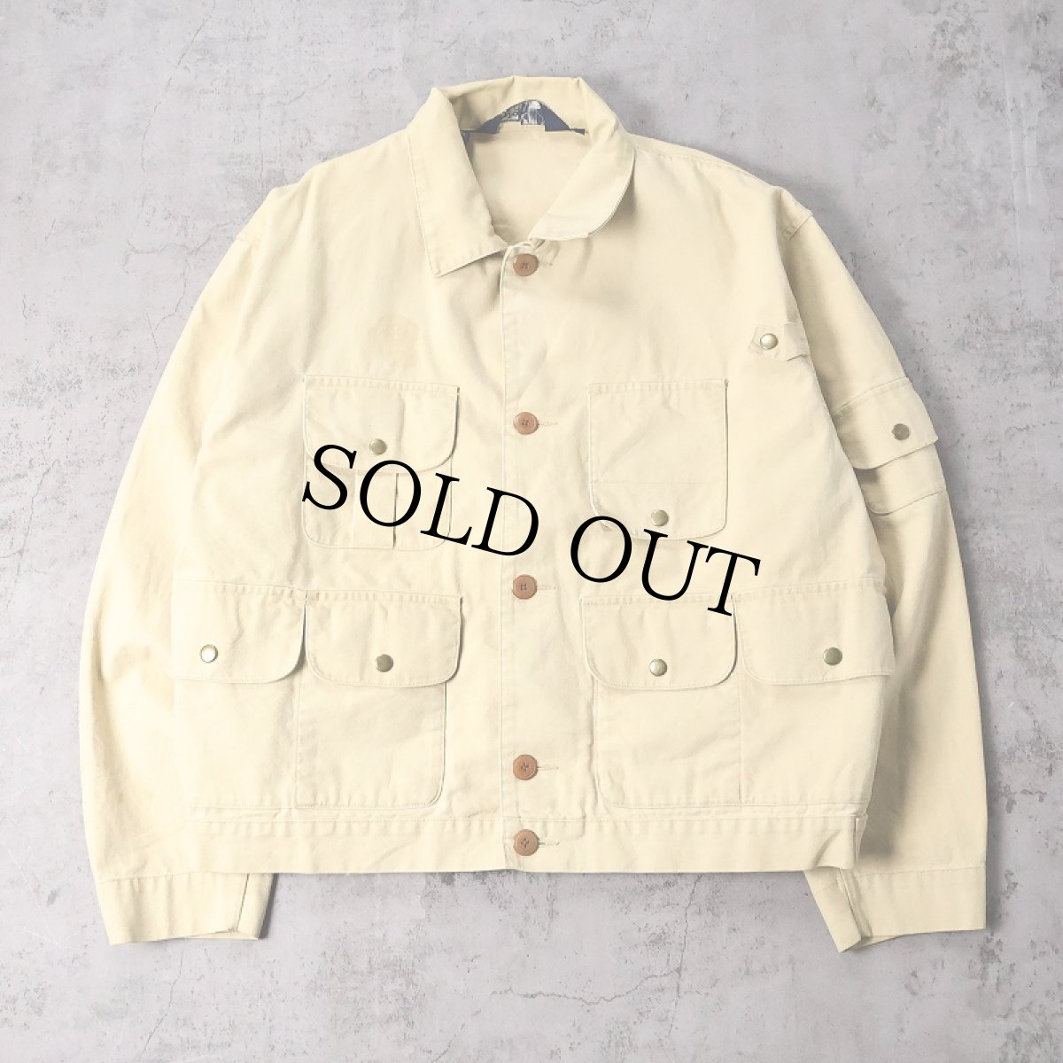 画像1: 90's POLO Ralph Lauren コットンダックフィッシングジャケット XL (1)