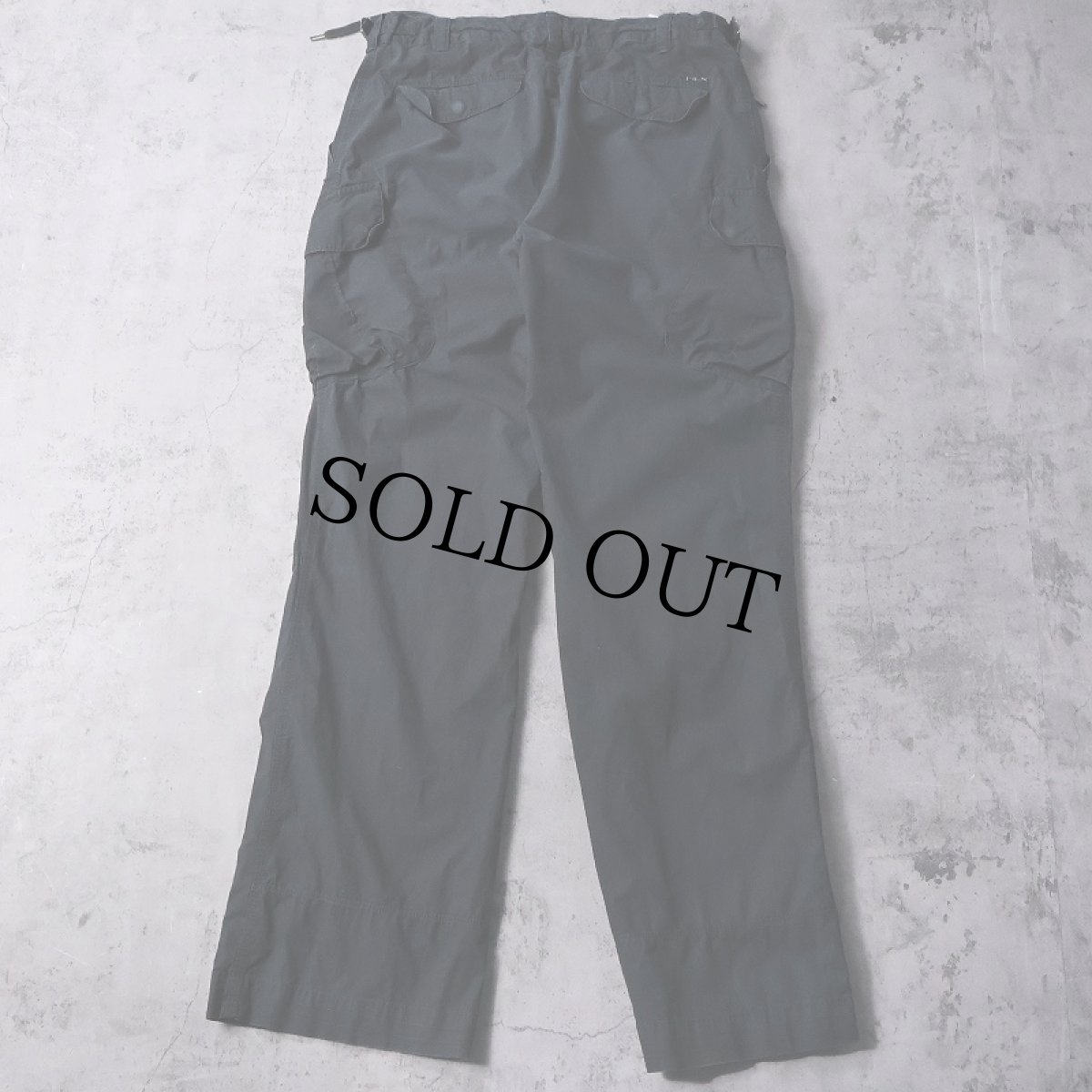 画像2: RLX Ralph Lauren コットンカーゴパンツ BLACK W34 (2)