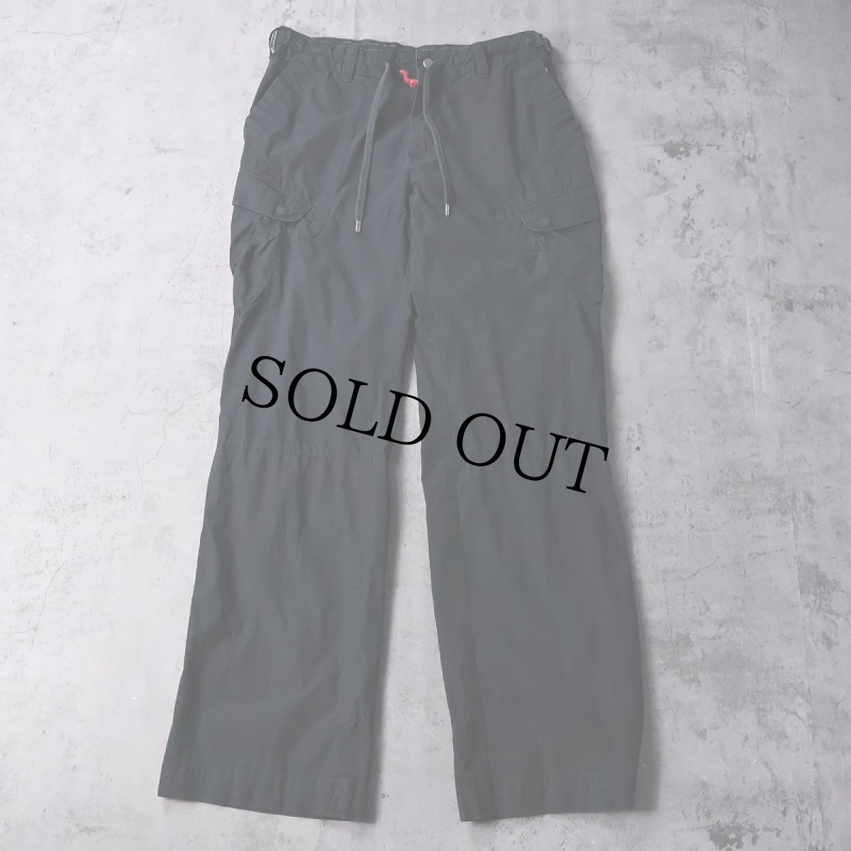 画像1: RLX Ralph Lauren コットンカーゴパンツ BLACK W34 (1)