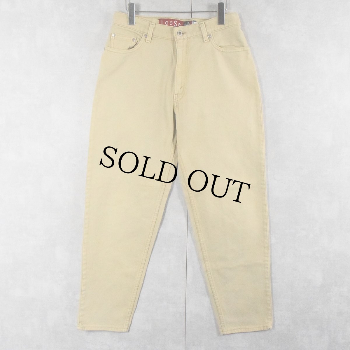 画像1: 90's Levi's SILVER TAB USA製 "LOOSE" カラーデニムパンツ W31 (1)